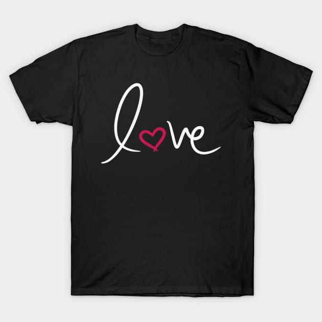 Love T-Shirt by BlueZenStudio